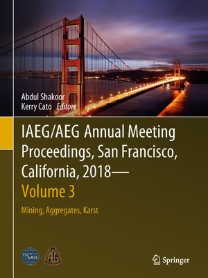 cover image of IAEG/AEG Annual Meeting Proceedings, San Francisco, California, 2018--Volume 3